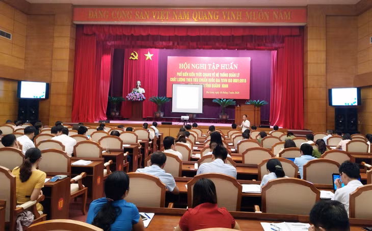 Quang cảnh hội nghị tập huấn.