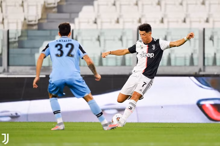 Ronaldo thi đấu rất hay ở trận gặp Lazio (Ảnh: Juventus).