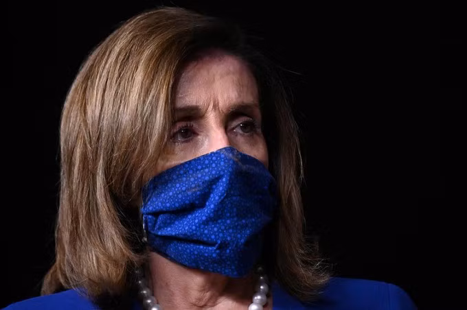 Chủ tịch Hạ viện Nancy Pelosi tại quốc hội Mỹ, thủ đô Washington, ngày 29/7. Ảnh: Reuters.