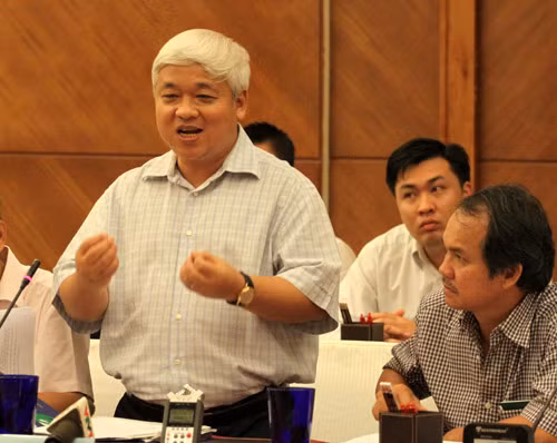 Phó Chủ tịch VPF Nguyễn Đức Kiên khẳng định VPF được phép khai thác thương quyền các giải bóng đá chuyên nghiệp trong nước. Ảnh: Thế Ngọc.