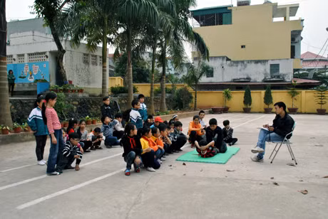 Giờ thể dục của học sinh Trường Tiểu học thị trấn Tiên Yên. (Ảnh minh hoạ)