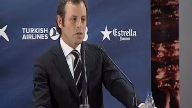 Chủ tịch Sandro Rosell: mối quan hệ về thể chế giữa Barca và Madrid là rất ổn - Ảnh AS