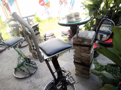Một góc quán cà phê.