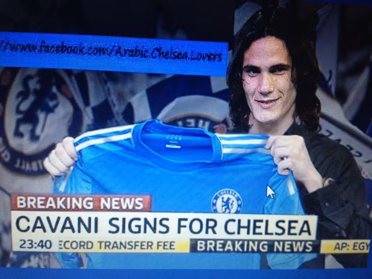 Cavani chịu áp lực cực lớn ở Chelsea