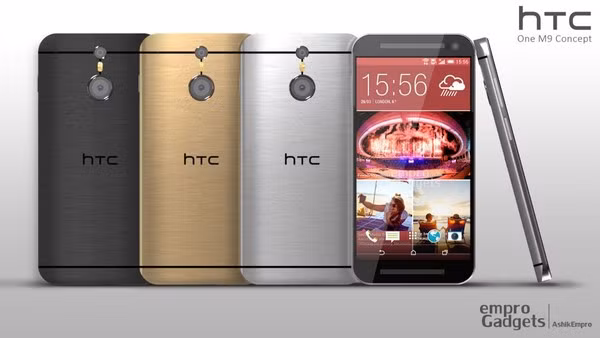 3 phiên bản màu sắc khác nhau của HTC One M9.