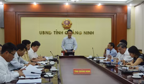 Đồng chí Nguyễn Văn Thành, Phó Chủ tịch UBND tỉnh kết luận buổi làm việc.