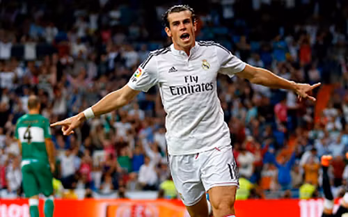 Bale ăn mừng bàn thắng gỡ hòa 1-1 (Ảnh: Getty)