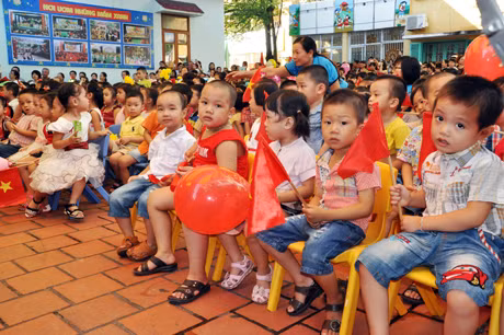 Rạng ngời những gương mặt trẻ thơ.