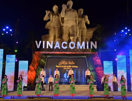 Một tiết mục được công diễn trong đêm bế mạc.