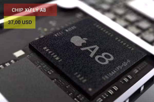 Vi xử lý Apple A8 có giá thành 37 USD, nhích nhẹ lên từ con số 36,4 USD của chip A7.