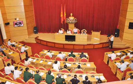 Quang cảnh buổi làm việc.