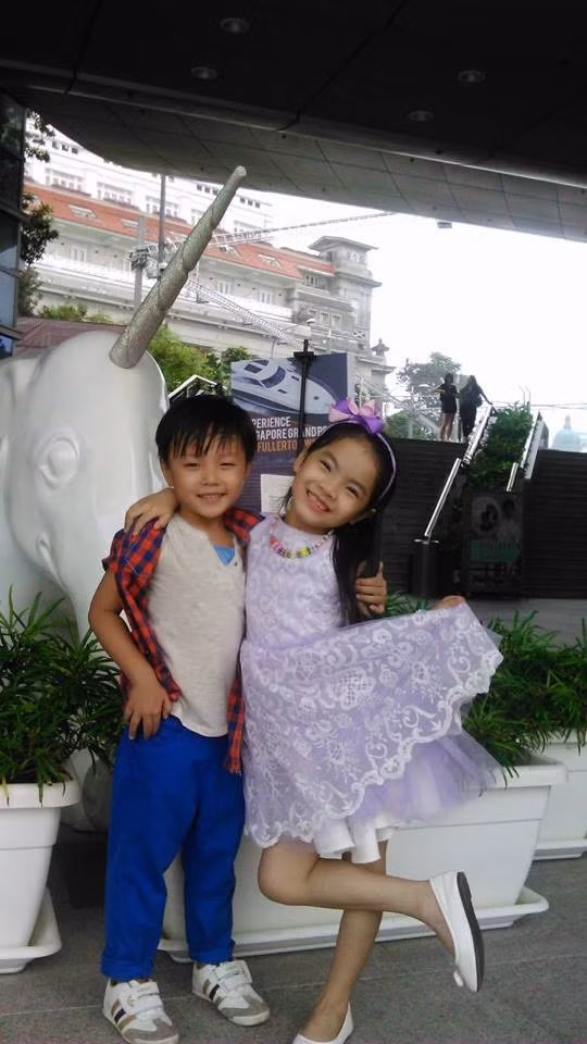 Thu An và Hải Nam vui 