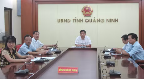 Quang cảnh Hội nghị tại điểm cầu Quảng Ninh.