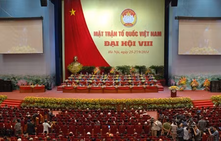 Lễ khai mạc Đại hội đại biểu MTTQVNM lần thứ VIII. Ảnh: VGP/Nhật Bắc