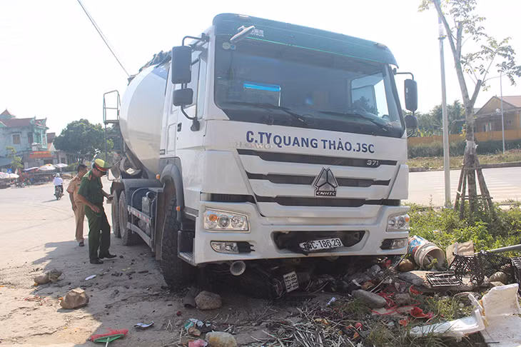 Hiện trường vụ tai nạn.