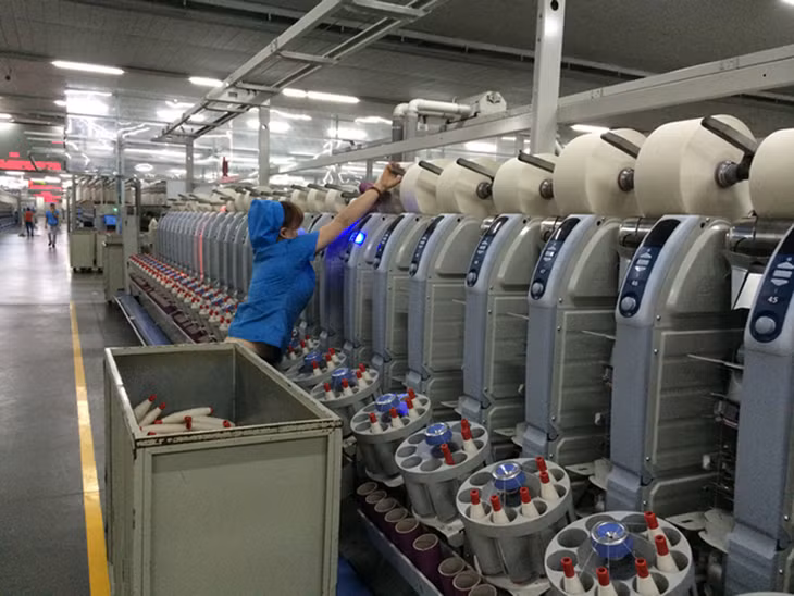Hoạt động sản xuất tại Công ty Tex hông-Ngân Long, TP Móng Cái