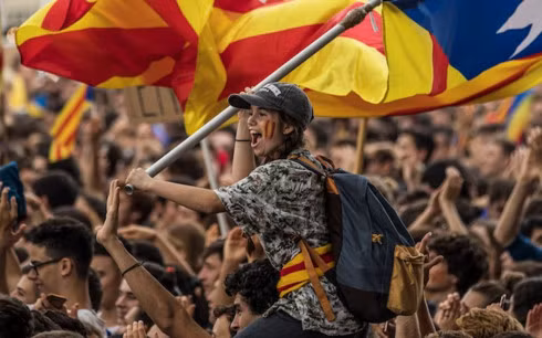 Người dân Catalonia đòi hỏi độc lập. (Ảnh: Reuters)