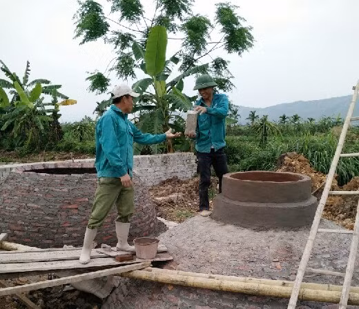 Xây dựng hệ thống hầm Bioga của HTX Dịch vụ Môi trường xanh Quảng Yên (TX Quảng Yên)