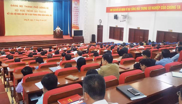 200 đại biểu tham dự Hội nghị Thông báo nhanh kết quả Hội nghị Trung ương 6 (khóa XII)