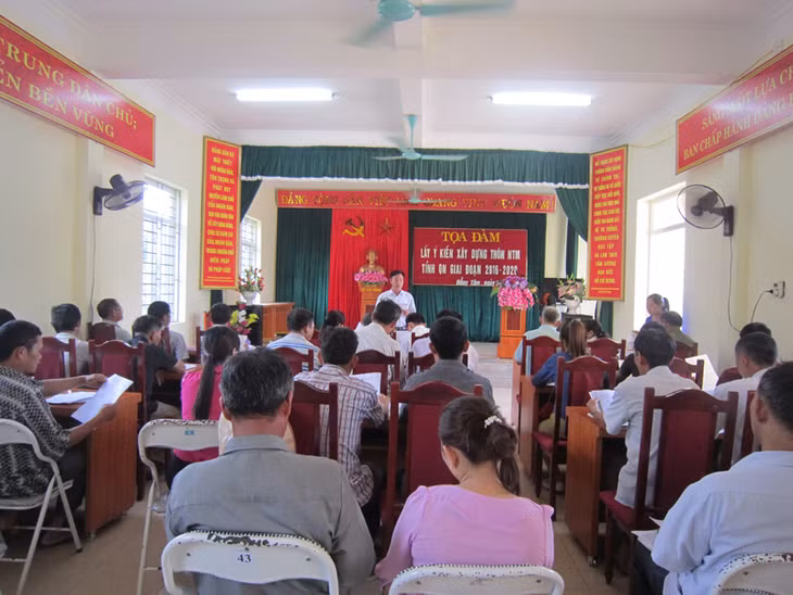 Xã Đồng Tâm, huyện Bình Liêu, lấy ý kiến nhân dân về xây dựng nông thôn mới