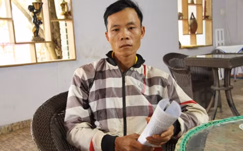 Anh Hà làm đơn trình báo lên cơ quan chức năng trước đó