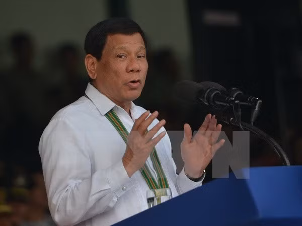 Tổng thống Philippines Rodrigo Duterte. (Nguồn: AFP/TTXVN)