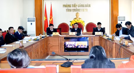 Một buổi tiếp công dân của UBND tỉnh.