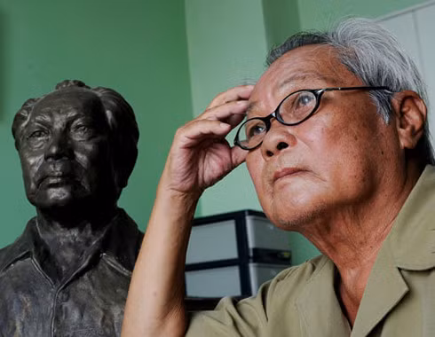  Nhà văn Nguyễn Quang Sáng. Ảnh: Nguyễn Á.