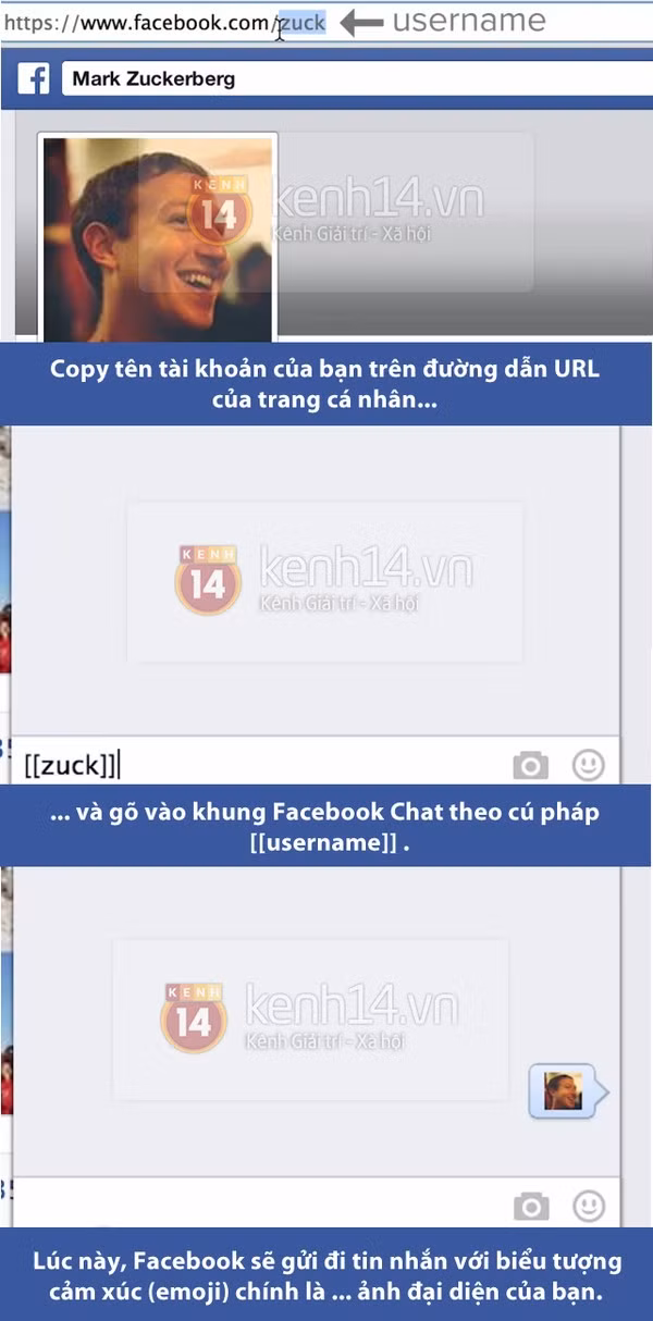 Có thể bạn chưa biết, bên cạnh các biểu tượng mặt cười quen thuộc, Facebook còn biến chính bạn thành một... biểu tượng cảm xúc (emoji)! Rất tiếc, “bí mật” thú vị này không khả dụng trên nền tảng di động.