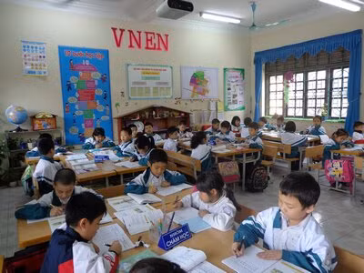 Lớp học thực hiện VNEN. (Ảnh minh họa)