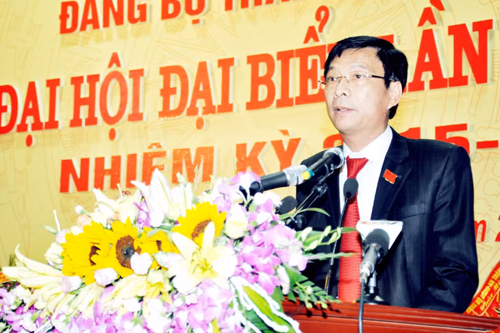 Đồng chí Nguyễn Văn Đọc, Bí thư Tỉnh ủy, Chủ tịch HĐND tỉnh phát biểu tại Đại hội. 