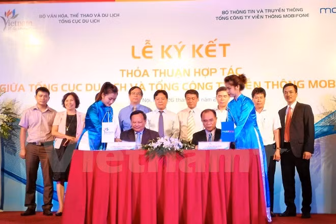 Hợp tác giữa MobiFone và Tổng cục Du lịch được kỳ vọng sẽ thêm kênh quảng bá hữu hiệu hình ảnh Việt Nam. (Ảnh: T.H/Vietnam+)