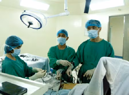  Sau khi phẫu thuật nội soi điều trị ung thư dạ dày, sức khỏe bệnh nhân đã hồi phục tốt. Ảnh: TH.