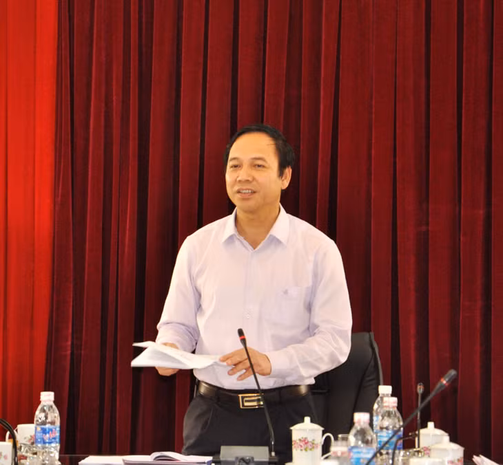Đồng chí Đặng Huy Hậu, Ủy viên BTV Tỉnh ủy, Phó Chủ tịch UBND tỉnh chỉ đạo công tác chuẩn bị Đại hội tại TX Quảng Yên.