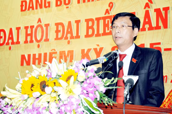 Đồng chí Nguyễn Văn Đọc, Bí thư Tỉnh ủy, Chủ tịch HĐND tỉnh phát biểu tại Đại hội.
