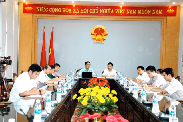 Hội nghị trực tuyến về công tác phòng chống bão số 1 của TP Móng Cái