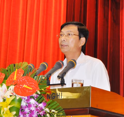 Đồng chí Nguyễn Văn Đọc, Bí thư Tỉnh ủy quán triệt phương hướng nhân sự BCH Trung Đảng khóa XII tại hội nghị