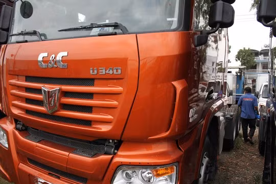 Một cơ sở bán xe tải Trung Quốc nhập khẩu tại TP HCM Ảnh: Hoàng Triều