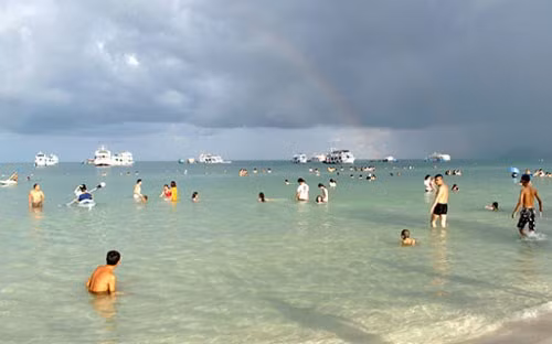 Khu du lịch Bãi Sao nơi xảy ra tai nạn.