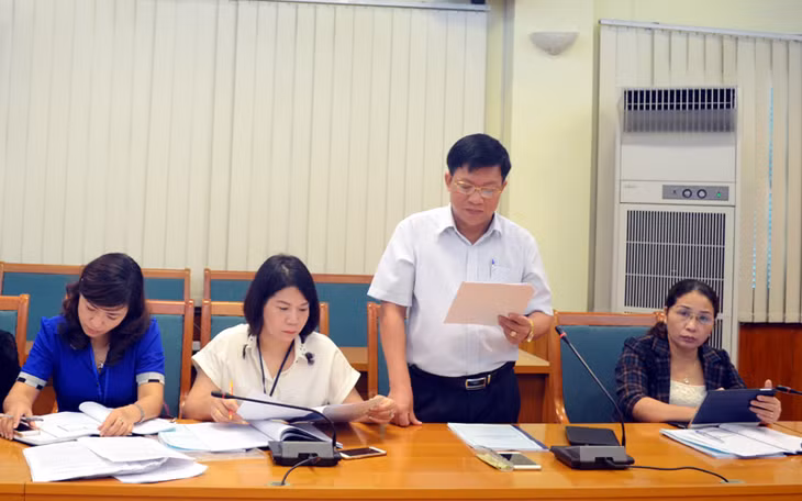 Lãnh đạo sở trình bày Đề án.