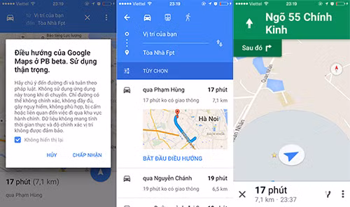 Dẫn đường chi tiết trên Google Maps đã hỗ trợ tại Việt Nam.