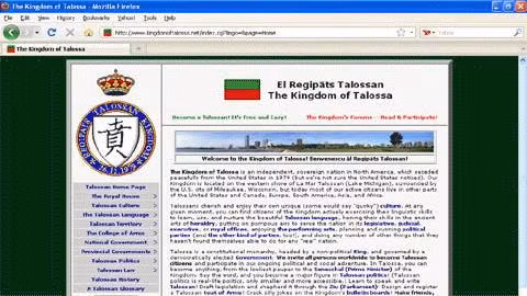 Website của Vương quốc Talossa