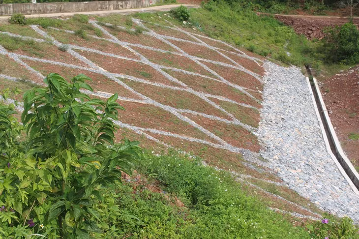 Đập Vòng Tre, xã Đài Xuyên đã được gia cố đảm bảo an toàn