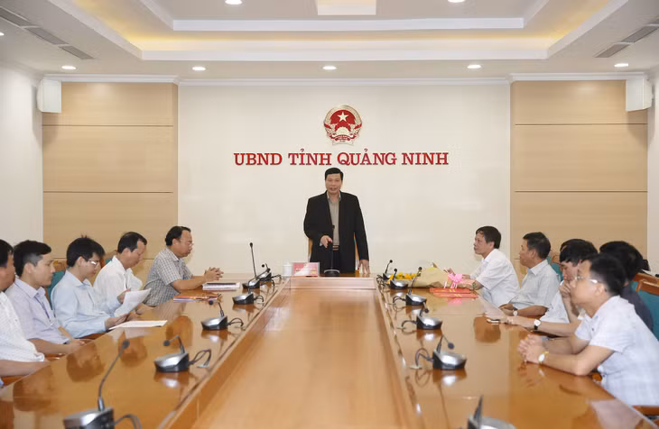 Đồng chí Nguyễn Đức Long, Phó Bí thư Tỉnh ủy, Chủ tịch UBND tỉnh phát biểu chỉ đạo tại buổi công bố quyết định