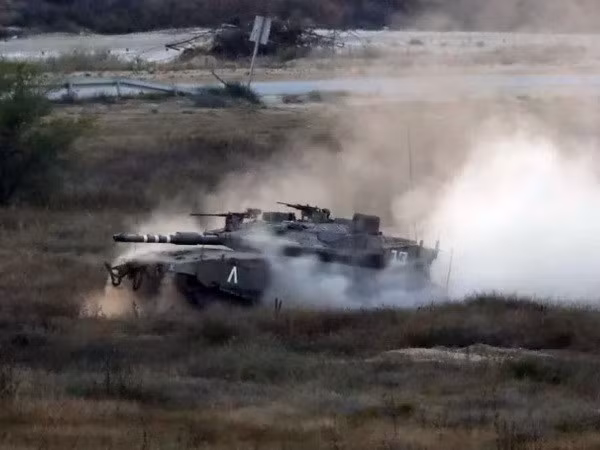 Xe tăng của quân đội Israel ở Gaza. (Nguồn: AFP)