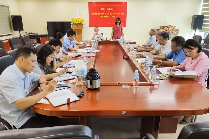 Ủy ban MTTQ tỉnh tổng kết hoạt động Hội đồng tư vấn Dân chủ - Pháp luật nhiệm kỳ 2014-2019 (tháng 7/2019).