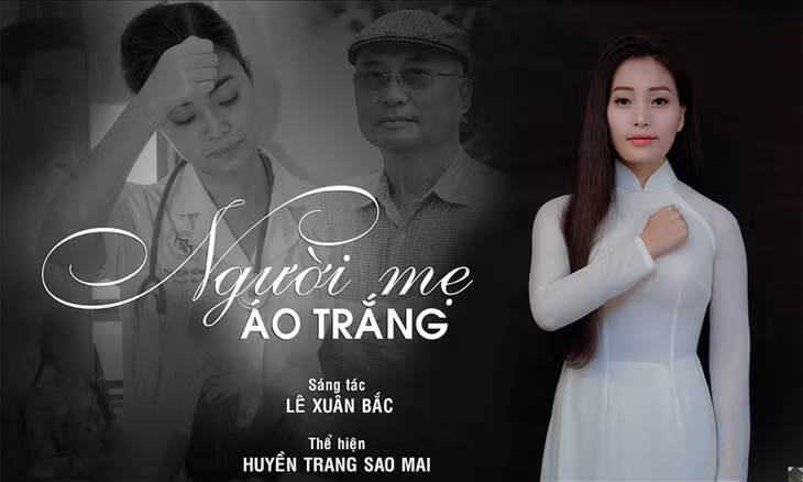 Sao Mai Huyền Trang và nhạc sĩ Lê Xuân Bắc gửi lời tri ân đến y bác sĩ với MV “Người mẹ áo trắng“. Ảnh: NVCC.