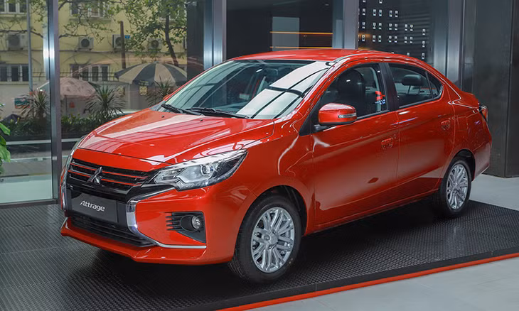 Mitsubishi Attrage 2020 bản CVT giá 460 triệu. Ảnh: Lương Dũng.