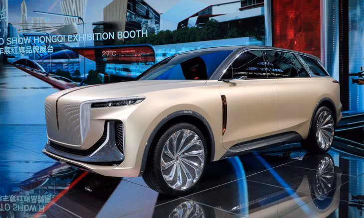 Hongqi E115 Concpet giới thiệu tại Frankfurt Auto Show 2019. Ảnh: Carscoops.