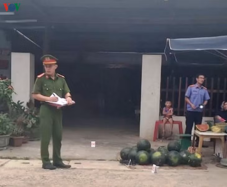  Lực lượng công an đang điều tra vụ việc.